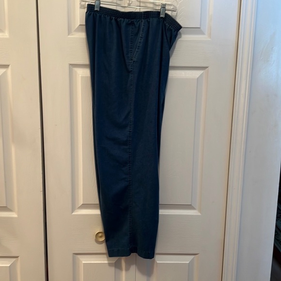 ALFRED DUNNER PULL-ON JEANS SIZE 18W SIDE POCKETS SOFT & VERY COMFORTABLE COTTON - Picture 9 of 9